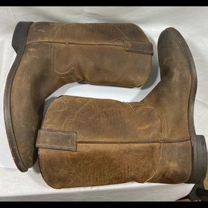 Justin 3408 Men's 9.5 D Roper Boots Bay Cowhide